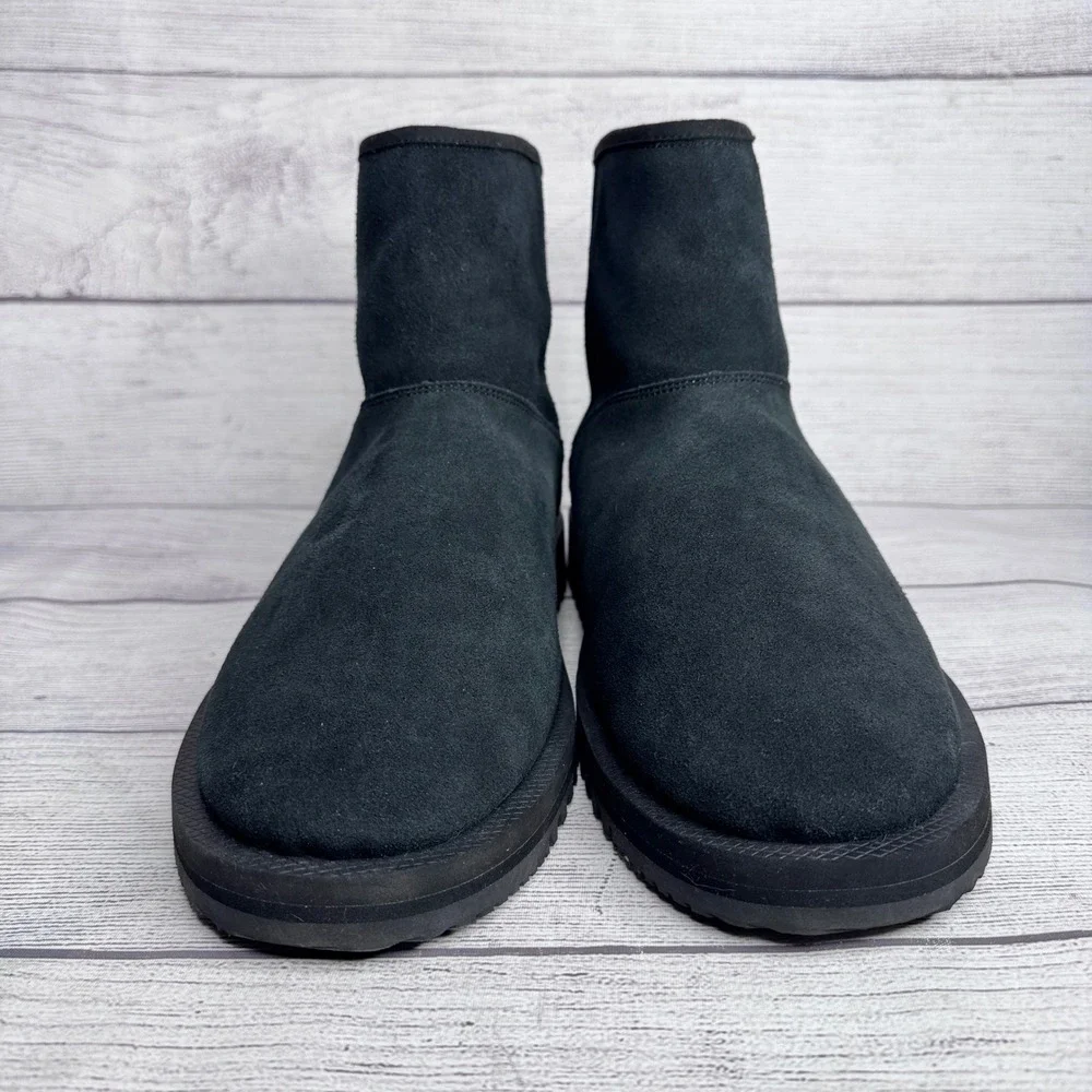 Suicoke Sherpa‎ Waterproof Black Suede Vibram Arctic Grip Boots Mens 10 USW 12